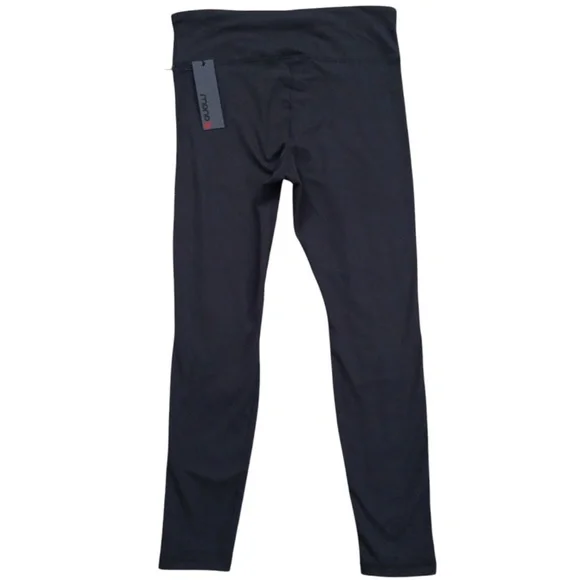 Mono B Women's Black Shredded‎ Knee Laser Cut High Waist Leggings Size XL NEW - Picture 10 of 15